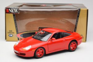 Porsche 911 996 Carrera Rosso Edizione Limitata Bburago 1:18 3385-M1 Pressofusione — immagine 8 di 8