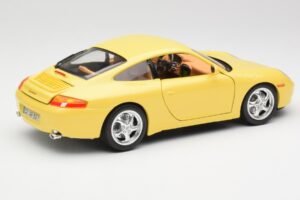 Porsche 911 996 Carrera Giallo Bburago 1:18 30085-M1 Pressofusione — immagine 3 di 8