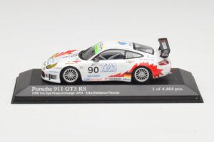 Porsche 911 996 GT3 RS #90 T2M J. Ickx / P. Rabineau 1000km Spa 2004 Minichamps 1:43 400046980 Pressofusione