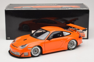 Porsche 911 996 GT3 RSR Arancione ALMS 2004 Minichamps 1:18 100046402 Pressofusione — immagine 8 di 8