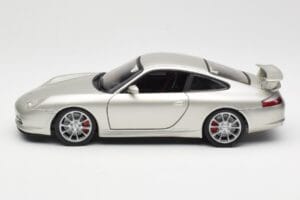 Porsche 911 996 GT3 Argento Hot Wheels 1:18 C2590 Pressofusione — immagine 4 di 8