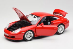 Porsche 911 996 GT3 Strasse Rosso Bburago 1:18 30395 Pressofusione — immagine 2 di 8