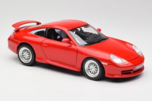 Porsche 911 996 GT3 Strasse Rosso Bburago 1:18 30395 Pressofusione — immagine 6 di 8