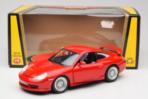 Porsche 911 996 GT3 Strasse Rosso Bburago 1:18 30395 Pressofusione — immagine 8 di 8