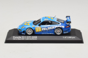 Porsche 911 GT3 R #77 M. Lieb / R. Lietz / W. Henzler 24 Hours of Le Mans 2009 Minichamps 1:43 400096977 Pressofusione