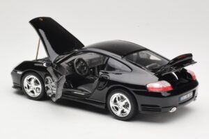 Porsche 911 996 Turbo Nero Bburago 1:18 18-12030 Pressofusione — immagine 5 di 8