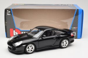 Porsche 911 996 Turbo Nero Bburago 1:18 18-12030 Pressofusione — immagine 8 di 8