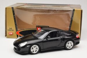Porsche 911 996 Turbo Nero Bburago 1:18 3367 Pressofusione — immagine 8 di 8