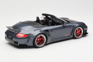 Porsche 911 997 Cabriolet Liberty Walk Grigio GT Spirit 1:18 GT463 Resina — immagine 2 di 6