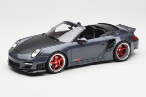 Porsche 911 997 Cabriolet Liberty Walk Grigio GT Spirit 1:18 GT463 Resina