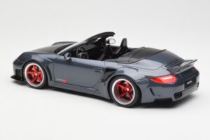 Porsche 911 997 Cabriolet Liberty Walk Grigio GT Spirit 1:18 GT463 Resina — immagine 5 di 6
