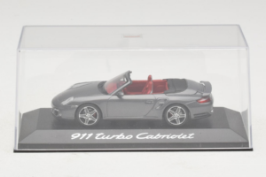 Porsche 911 997 Turbo Cabriolet Grey Metallic Minichamps 1:43 WAP02015216 Pressofusione — immagine 4 di 5