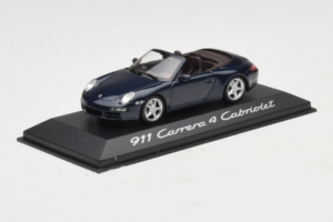 Porsche 911 997 Carrera 4 Cabriolet Blu Scuro Minichamps 1:43 WAP02015216-P1 Pressofusione — immagine 2 di 4