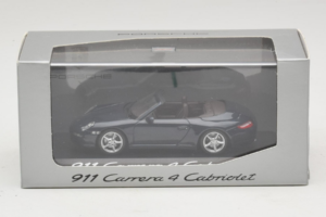 Porsche 911 997 Carrera 4 Cabriolet Blu Scuro Minichamps 1:43 WAP02015216-P1 Pressofusione — immagine 4 di 4