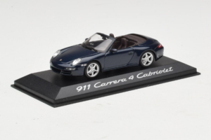 Porsche 911 997 Carrera 4 Cabriolet Blu Scuro Minichamps 1:43 WAP02015216-R1 Pressofusione — immagine 2 di 4