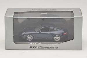 Porsche 911 997 Carrera 4 Dark Blue Metallic Minichamps 1:43 WAP02010016 Pressofusione — immagine 3 di 3