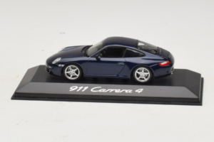 Porsche 911 997 Carrera 4 Dark Blue Metallic Minichamps 1:43 WAP02010016 Pressofusione