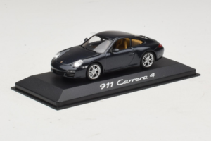 Porsche 911 997 Carrera 4 Dark Blue Metallic Minichamps 1:43 WAP02001518 Pressofusione — immagine 2 di 4