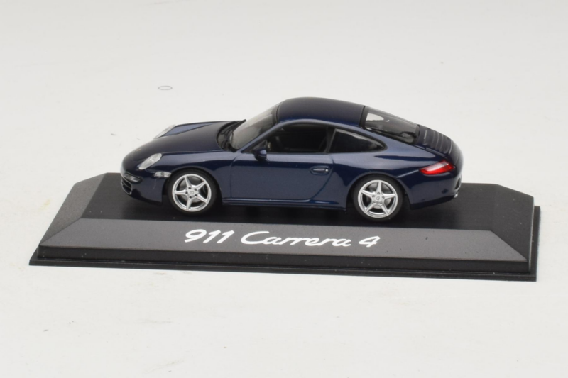 Porsche 911 997 Carrera 4 Dark Blue Metallic Minichamps 1:43 WAP02010016 Pressofusione
