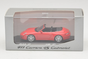 Porsche 911 997 Carrera 4S Cabriolet Rosso Minichamps 1:43 WAP02015316 Pressofusione — immagine 4 di 5