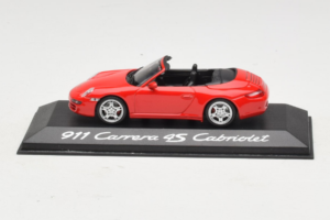 Porsche 911 997 Carrera 4S Cabriolet Rosso Minichamps 1:43 WAP02015316 Pressofusione