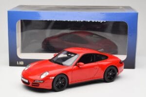 Porsche 911 997 Carrera 4S Rosso Norev 1:18 187510 Pressofusione — immagine 8 di 8