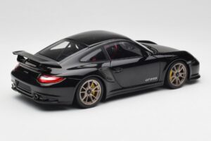 Porsche 911 997 GT2 RS Nero & Argento Cerchi Minichamps 1:18 100069401 Pressofusione — immagine 3 di 8