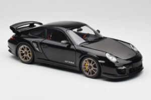 Porsche 911 997 GT2 RS Nero & Argento Cerchi Minichamps 1:18 100069401 Pressofusione — immagine 6 di 8