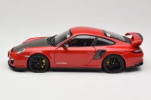 Porsche 911 997 GT2 RS Rosso Con Cerchi Neri Minichamps 1:18 100069407 Pressofusione — immagine 4 di 8