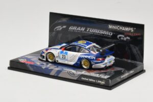 Porsche 911 997 GT3 #23 24 Hours Nurburgring 2008 Minichamps 1:43 437086823 Pressofusione — immagine 3 di 4