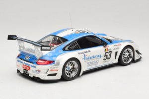Porsche 911 997 GT3 R #53 Muhlner Motorsport P-Y. Vannelet / U. Peyroles Class Winners 24 Hours of Spa 2010 Minichamps 1:18 1 — immagine 2 di 6
