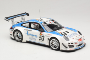 Porsche 911 997 GT3 R #53 Muhlner Motorsport P-Y. Vannelet / U. Peyroles Class Winners 24 Hours of Spa 2010 Minichamps 1:18 1 — immagine 4 di 6