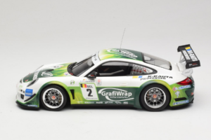 Porsche 911 997 GT3 R #2 Prospeed Competition B. Heylen / P. Lappalainen FIA GT3 2011 Minichamps 1:18 151118902 Pressofusione — immagine 3 di 6