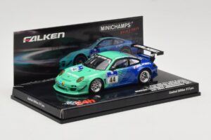 Porsche 911 997 GT3 R #44 Team Falken S. Henzler / P. Dumbreck / M. Ragginger / S. Asch 24 Hours Nurburgring 2011 Minichamps  — immagine 2 di 4