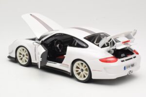 Porsche 911 997 GT3 RS 4.0 Bianco Bburago 1:18 18-11036 Pressofusione — immagine 5 di 8