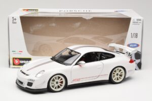 Porsche 911 997 GT3 RS 4.0 Bianco Bburago 1:18 18-11036 Pressofusione — immagine 8 di 8