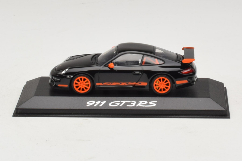 Porsche 911 997 GT3 RS Nero Arancione Minichamps 1:43 WAP02012817 Pressofusione
