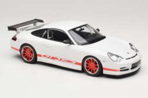 Porsche 911 996 GT3 RS Bianco Striscia Rossa Minichamps 1:18 155062020 Pressofusione — immagine 4 di 6