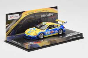 Porsche 911 997 GT3 RSR #3 24 Hours Nurburgring 2008 Minichamps 1:43 437087803 Pressofusione — immagine 2 di 4
