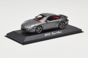 Porsche 911 997 Turbo Anthracite Grey Minichamps 1:43 WAP0200010A Pressofusione — immagine 2 di 4