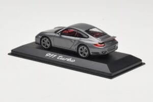 Porsche 911 997 Turbo Anthracite Grey Minichamps 1:43 WAP0200010A Pressofusione — immagine 3 di 4