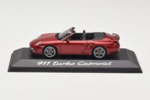 Porsche 911 997 Turbo Cabriolet Rosso Minichamps 1:43 WAP0200130A Pressofusione