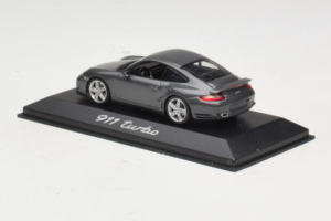 Porsche 911 997 Turbo Grey Metallic Minichamps 1:43 WAP02013116 Pressofusione — immagine 3 di 4