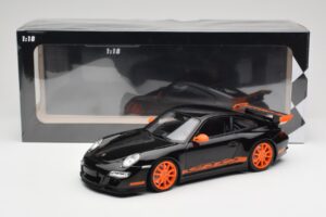 Porsche 911 997.1 GT3 RS Nero Minichamps 1:18 155062121 Pressofusione — immagine 6 di 6
