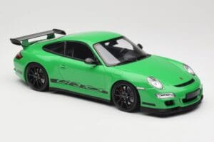 Porsche 911 997.1 GT3 RS Verde Minichamps 1:18 155062124 Pressofusione — immagine 4 di 6