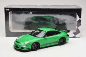 Porsche 911 997.1 GT3 RS Verde Minichamps 1:18 155062124 Pressofusione — immagine 6 di 6