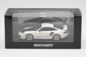 Porsche 911 997.2 GT2 RS Bianco con Cerchi Argento Minichamps 1:43 400069405 Pressofusione — immagine 4 di 4