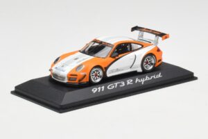 Porsche 911 GT3 R Hybrid 997.2 Presentation White Orange Minichamps 1:43 WAP0201170B Pressofusione — immagine 2 di 4