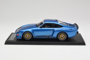 Porsche 911 930 Almeras Biturbo 3.3 Blu Kess 1:18 KE18005A Resina — immagine 3 di 6