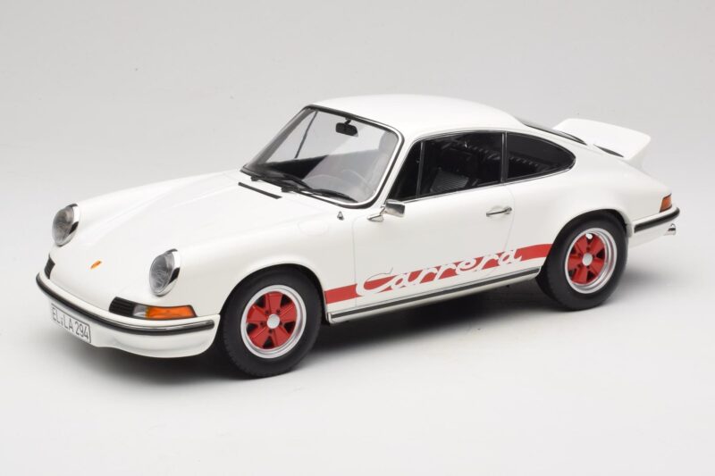 Porsche 911 Carrera RS 2.7 Grand Prix White With Red Norev 1:12 127514 Pressofusione